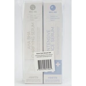 New Combo Pack OOTD AHA BHA Clarifying Serum + Intensive Face Serum 50ml Each